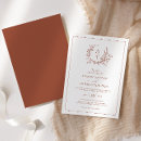 Search for earth tone wedding invitations Terracotta