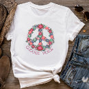Search for peace tshirts flowers