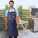 Search for grill aprons navy blue