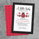 Search for ladybug baby shower invitations Little lady