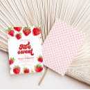 Search for strawberry birthday invitations Pink
