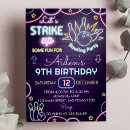 Search for bowling birthday invitations stars