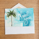 Search for palm tree thank you cards Watercolor