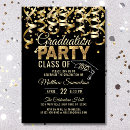 Search for glitter graduation invitations modern