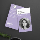 Search for lavender business cards minimalist
