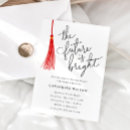Search for red graduation invitations Typography