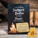 Search for bonfire birthday invitations camping