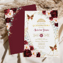 Search for burgundy and gold quinceanera invitations Mis quince anos
