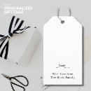 Search for monogram gift tags Black