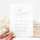 Search for dusty rose wedding invitations Minimalist