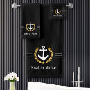 Search for black and white stripes bath towels Nautical