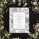 Search for black wedding invitations Floral