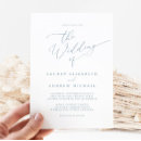Search for elegant winter wedding invitations Dusty blue