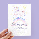 Search for unicorn invitations rainbow