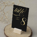 Search for wedding table cards Gold