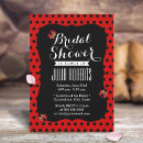 Search for red black bridal shower invitations Elegant