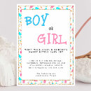 Search for simple gender reveal invitations Shower