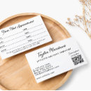 Search for massage appointment cards hair stylist