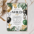 Search for african safari birthday invitations Safari wild one rainforest