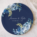 Search for navy wedding plates Elegant floral