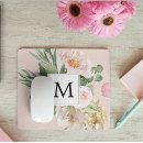 Search for floral mousepads pastel pink