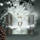Search for winter wedding table cards Snow