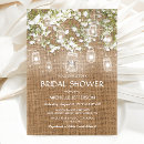 Search for rustic bridal shower invitations mason jar