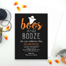Search for adult halloween invitations Boos and booze