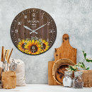 Search for clocks rustic wood