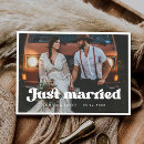 Search for just married invitations chic