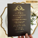 Search for black and gold wedding invitations elegant