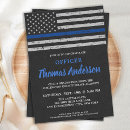 Search for office party invitations Thin blue line