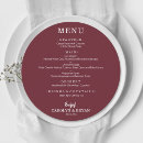 Search for burgundy menus Modern rehearsal dinner