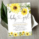 Search for sunflower baby girl shower invitations Elegant