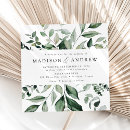 Search for green foliage invitations greenery