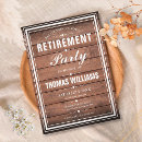 Search for rustic retirement party invitations Women