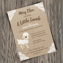 Search for sheep baby shower invitations Little lamb