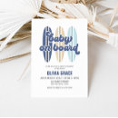Search for surfboard baby shower invitations on board