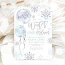 Search for winter onederland invitations winter 1st birthday