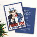 Search for uncle sam invitations I want you