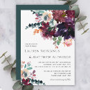 Search for dark wedding invitations watercolor floral