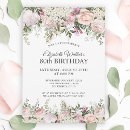 Search for pink birthday invitations feminine