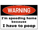 Search for sarcastic bumper stickers Speeding