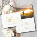 Search for real foil thank you cards Gold