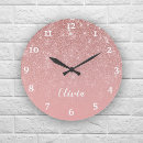 Search for rose gold clocks Sparkle