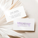 Search for lavender business cards elegant