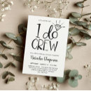 Search for i do crew invitations Black and white