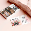Search for photographer business cards social media