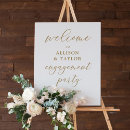 Search for engagement party supplies welcome signs