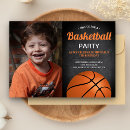 Search for basketball birthday invitations boys